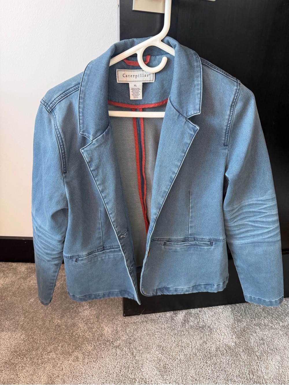 Caterpillar Light Blue Denim Blazer Jacket